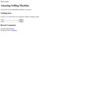 Amazingsellingmachine.info(A Legit Way To Start Selling Physical Products on Amazon) Screenshot