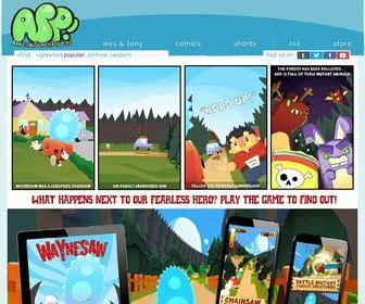 Amazingsuperpowers.com(Webcomic at the Speed of Light) Screenshot