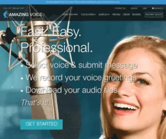 AmazingVoice.com(Professional Voice Over Recordings) Screenshot