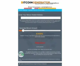 Amazingweb.win(Bitcoin generator 2019) Screenshot