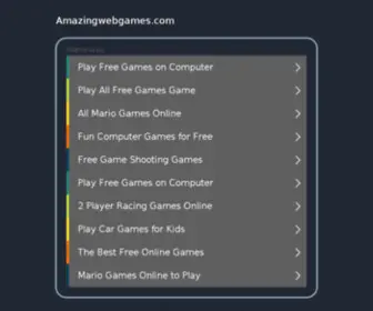 Amazingwebgames.com(Free Games Online) Screenshot