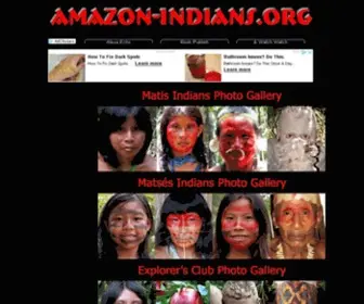 Amazon-Indians.org(Amazon Indians Native Tribe Photos) Screenshot