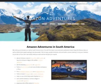 Amazonadventures.com(Classic tours and active adventure travel in South America) Screenshot