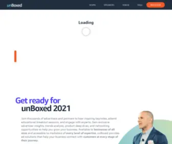 Amazonadvertising-Unboxed.com(UnBoxed 2021) Screenshot
