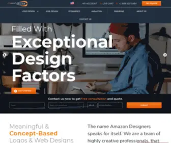 Amazondesigners.com(The Leading Logo and Website Design Solutions in the US) Screenshot