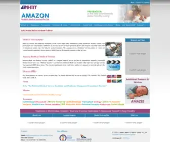 Amazonhmt.com(Medical Tourism in India) Screenshot