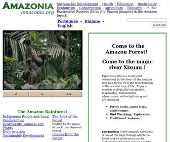 Amazonia.org(AMAZONIA Sustainable Development) Screenshot
