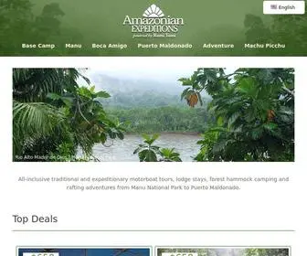 Amazonianexpeditions.com(Peruvian Amazon Rainforest Tours) Screenshot