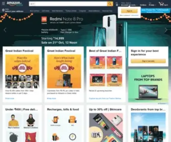 Amazonindia.com(Online Shopping site in India) Screenshot