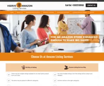 Amazonlistingservice.com(Vserve Amazon Listing Services) Screenshot