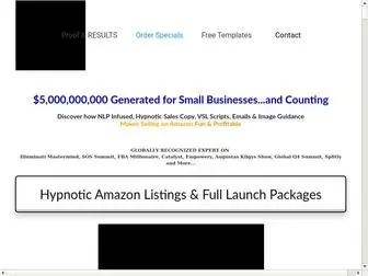 Amazonsalesguru.com(Hypnotic Amazon Copywriter & Consultant) Screenshot