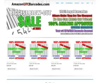 Amazonupcbarcodes.com(Amazon Approved UPC and EAN Barcodes) Screenshot