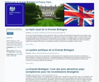 AMB-Grandebretagne.fr(Ambassade de Grande Bretagne en France) Screenshot