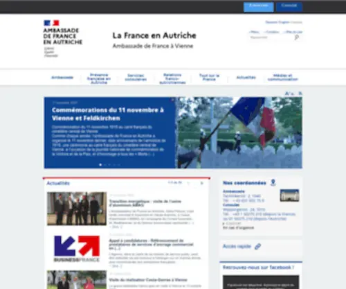 Ambafrance-AT.org(La France en Autriche) Screenshot