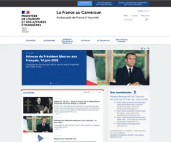 Ambafrance-CM.org(La France au Cameroun) Screenshot