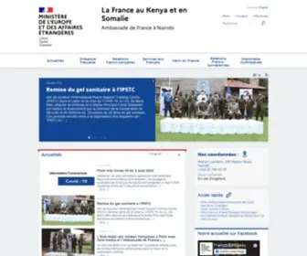 Ambafrance-KE.org(La France au Kenya) Screenshot