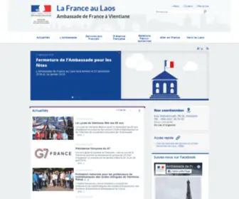 Ambafrance-Laos.org(Ambassade de France au Laos) Screenshot