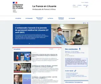 Ambafrance-LT.org(La France en Lituanie) Screenshot