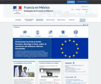 Ambafrance-MX.org(La France au Mexique) Screenshot