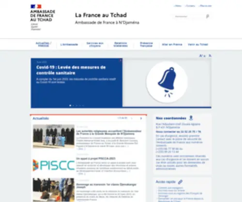 Ambafrance-TD.org(Ambassade de France au Tchad) Screenshot