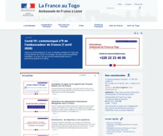 Ambafrance-TG.org(La France au Togo) Screenshot
