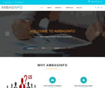 Ambaginfo.com(Software Development Company in pune) Screenshot