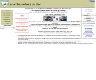 Ambalion.com(Les Ambassadeurs du Lion) Screenshot