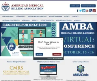 Ambanet.net(Medical BillingMedical Billing Website) Screenshot