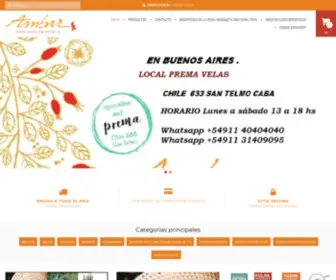 Ambar-Bariloche.com(Tienda Online de llenatedevida) Screenshot