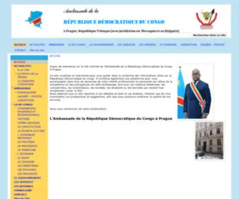 AmbardcPrague.com(AMBASSADE DE LA RD CONGO A PRAGUE) Screenshot