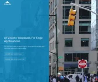 Ambarella.com(AI Vision Processors For Edge Applications) Screenshot