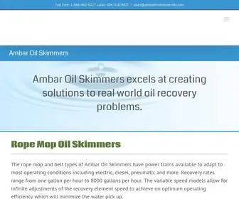 Ambarenvironmental.com(Ambar Oil Skimmers) Screenshot