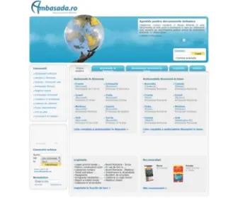 Ambasada.ro(Ambasade si consulate in Romania si ale Romaniei in lume) Screenshot