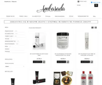 Ambasadapiekna.com(Sklep internetowy to przystań) Screenshot