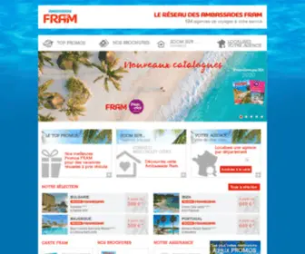 Ambassade-Fram.com(Agences de voyages Ambassade Fram) Screenshot