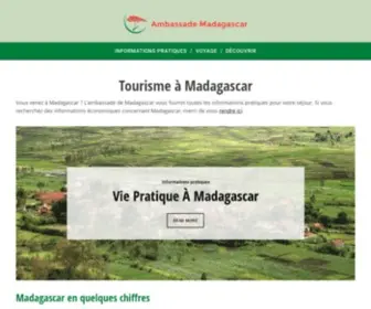 Ambassade-Madagascar.fr(Informations touristiques de l'Ambassade de Madegascar) Screenshot