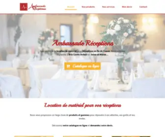 Ambassade-Receptions.fr(Location de mobiliers) Screenshot