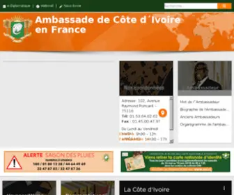 Ambassadecotedivoire.fr(Visa Côte d'Ivoire) Screenshot