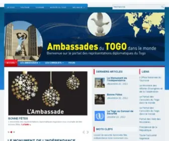 Ambassadetogo.org(Ambassade du Togo en France) Screenshot