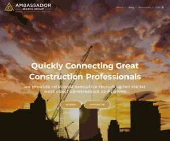 Ambassadorgroup.com(We believe building a career or a team) Screenshot