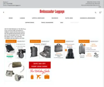 Ambassadorluggage.com(Ambassador Luggage & Leather Goods StoreMadison Ave) Screenshot