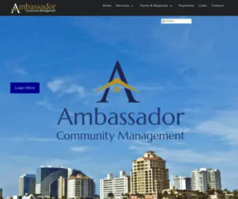 Ambassadormanagement.com(Condominium Management) Screenshot