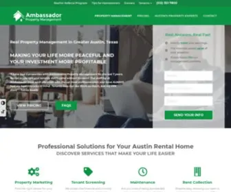 Ambassadorpropertyaustin.com(Real Property Management) Screenshot