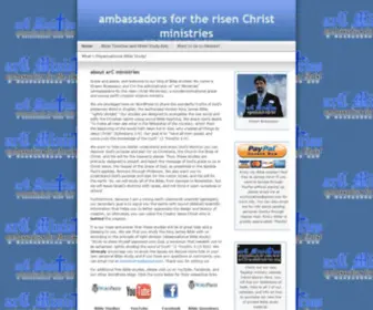 Ambassadorsfortherisenchristministries.org(Ambassadors for the risen Christ ministries) Screenshot