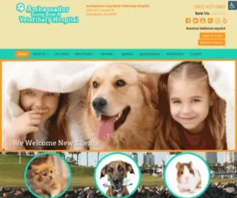 Ambassadorvet.com(Ambassador Long Beach Veterinary Hospital) Screenshot