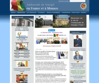 Ambasseneparis.com(Ambassade du Sénégal à Paris) Screenshot