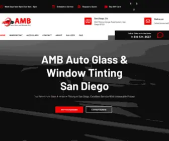 Ambautoglass.com(Rated Best Auto Glass and Window Tinting San Diego) Screenshot