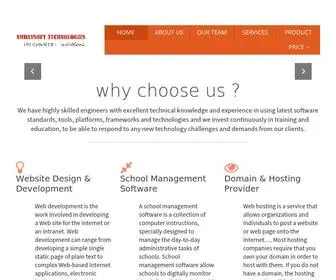 Ambaysoft.com(Website Design) Screenshot