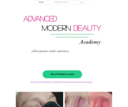 Ambeautyacademy.com(Advanced Modern Beauty . An academy) Screenshot