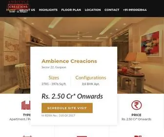 Ambeincecreacions.com(Ambience Creacions) Screenshot